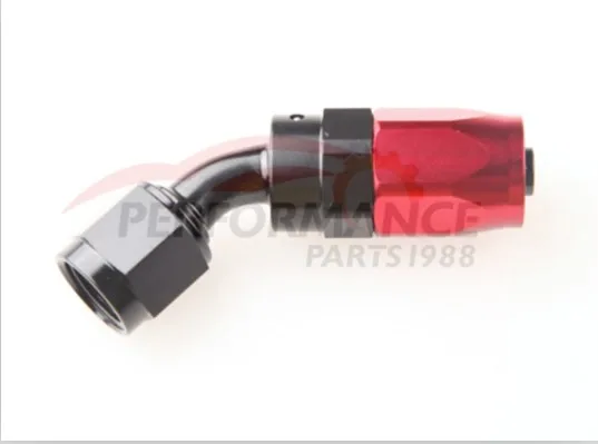 -16AN AN16 45 DEGREE SWIVEL HOSE END FITTING ADAPTOR Aluminum Red/Black | Автомобили и мотоциклы
