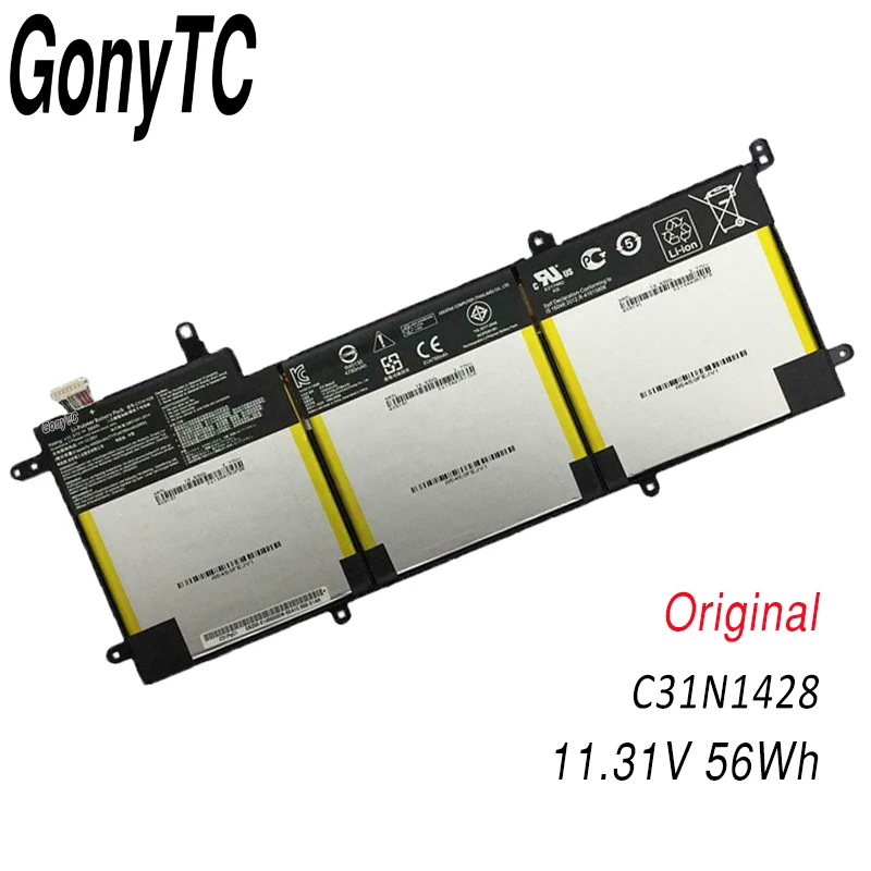 GONYTC оригинальный 11 31 в 56 Втч C31N1428 Новый аккумулятор для ноутбука ASUS Zenbook UX305LA UX305UA