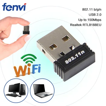 

150Mbps Wifi Mini USB Wireless Wifi Lan Dongle Adapter 150Mbps 802.11b/g/n Network Card For Laptop Desktop PC