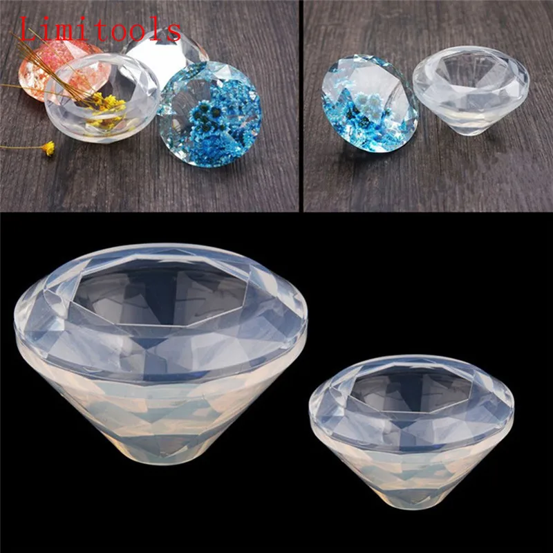 

Making Moulds Mold Decorating Tools Diamond Shape Crystal Silicone Mold DIY Handmade Love Heart Jewelry Tools New