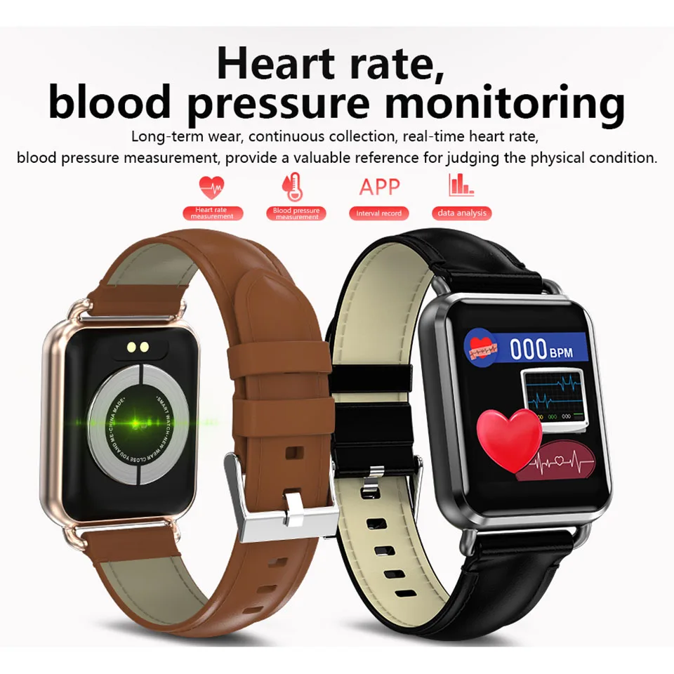 

Smart Wristband ECG PPG Measuring Heart Rate Monitor Blood Pressure Pulse Clock Step Tracker Bluetooth Men Women Watch