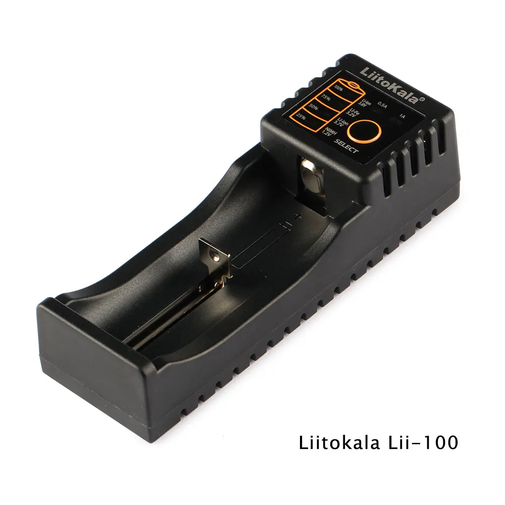 

LiitoKala Lii-100 Li-ion NiMH Liepo4 USB Battery Charger for 10440/17670/18490/16340 (RCR123)/14500/18350/18650,mobile power