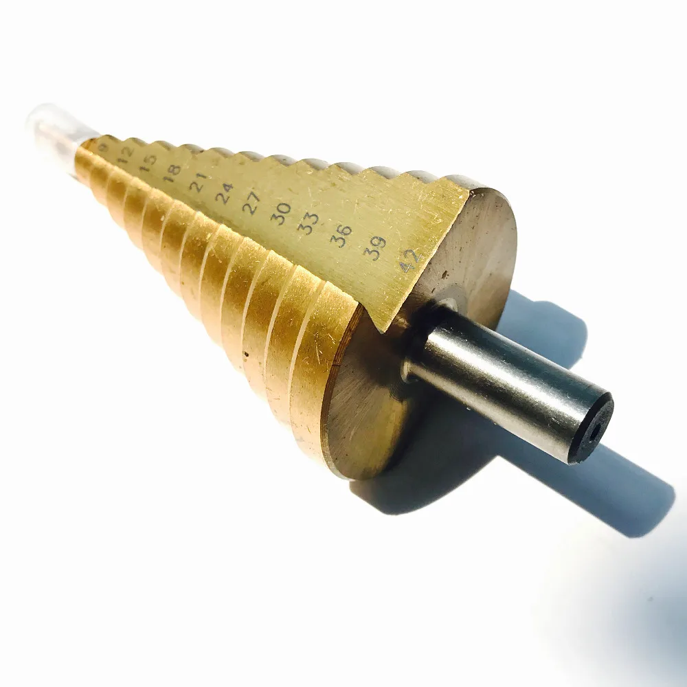 1pc Round shank 4 42mm HSS straight step Drill Bit Set core drill bit