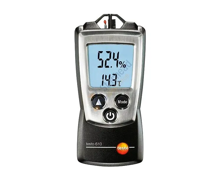 Testo 610 удобный измеритель влажности и температуры, расчет точки росы и влажная лампочка, 0560 0610