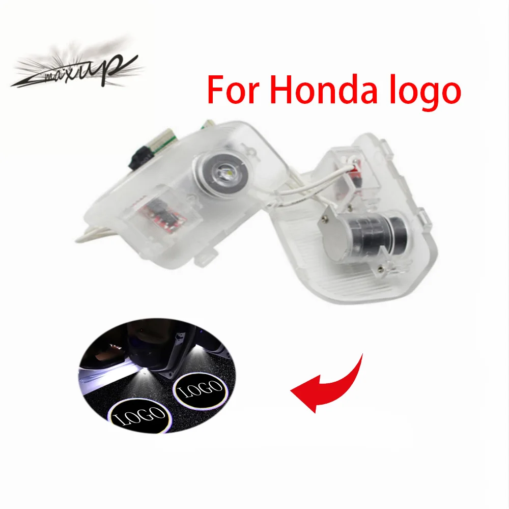 

Maxup 2pcs For Honda logo Car door Accord Coupe CR-Z Odyssey SPIRIOR Elysion Accord Sedan Welcome Light Laser Projector LED