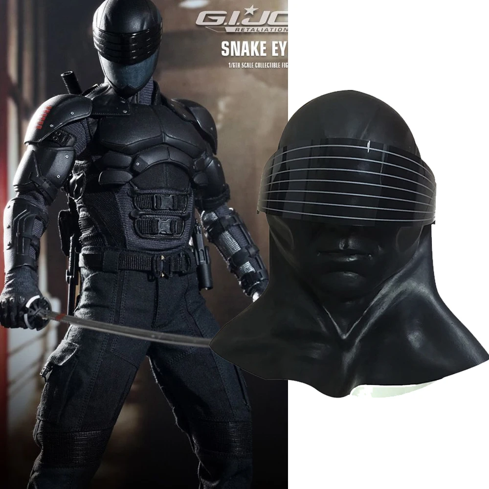 Snake Eyes Mask Cosplay G.I. JoeThe Rise of Cobra Mask Halloween Latex Mask Newin Costume