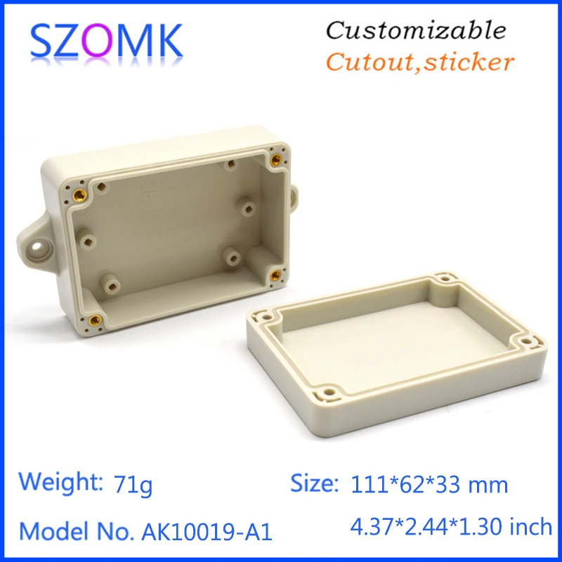 szomk waterproof plastic enclosure for electronics plastic case small instrument housing junction box customizable equipment enclosure IP68 waterpr housing  (14)