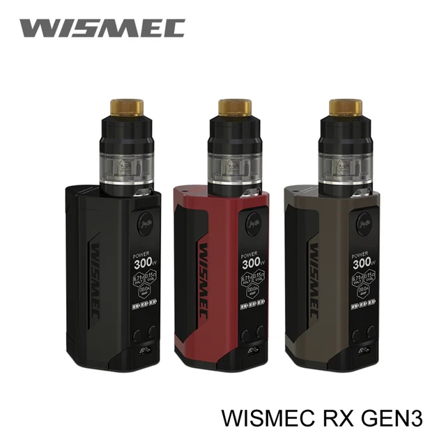100% Оригинальные wismec reuleaux RX GEN3 Mod дополнительно 2 мл гном распылитель 300 Вт поле MOD комплект для электронной сигареты WM катушка Горячая в наличии
