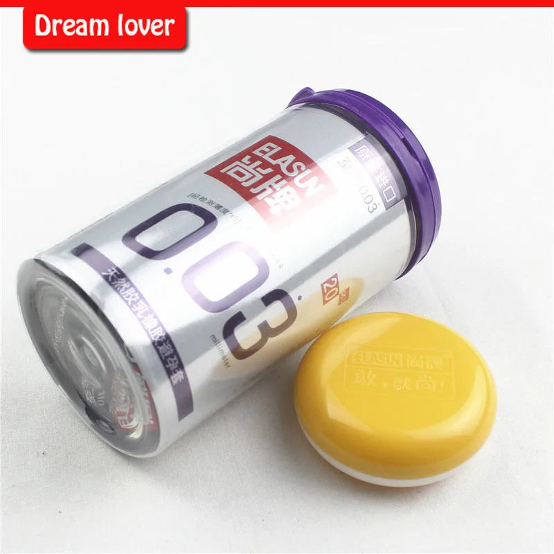 New packing Original Elasun 20 PCS Box 0 03 mm Platinum Ultra thin font b Condom