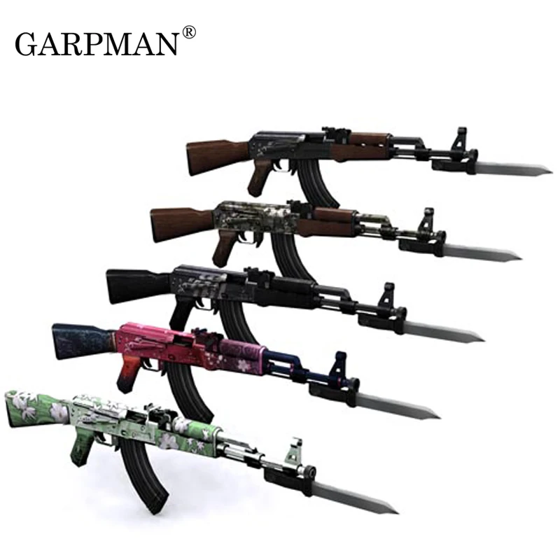 Бумажная модель пистолета Масштаб 1:1 ak 47 /3D пазл DIY развивающая игрушка имитация
