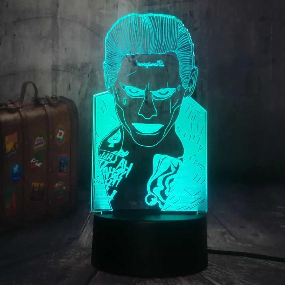 Новый дизайн постоянного тока в стиле Джокер Mr.J союз 3D светодиодный Ночной