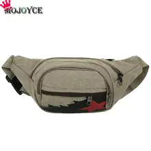 MOJOYCE Waist Pack Men Women Shoulder Crossbody Pack Chest Bag Belt Handbag Mobile Phone Bag Boy Canvas Casual Waist Bag