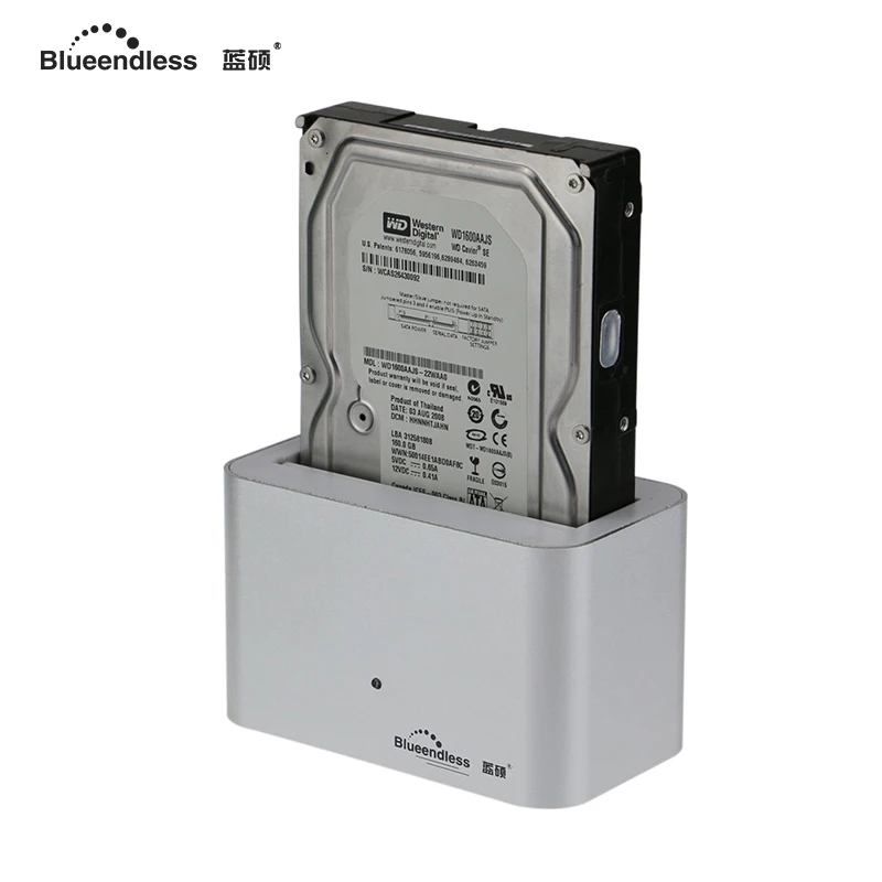 Blueendless 2018 1 bay USB жесткий диск корпус из алюминия 2 5/3 5 ཈V 2A Hdd док станция