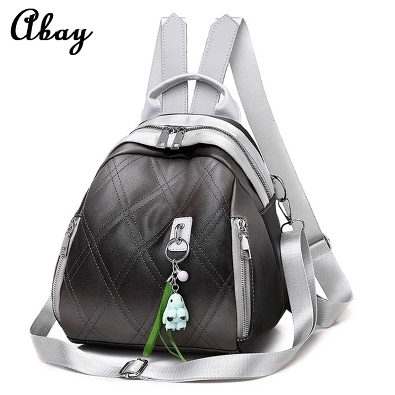 

New designer fashion diamond plaid ladies backpack mini soft touch multi-function small backpack ladies and ladies shoulder bag