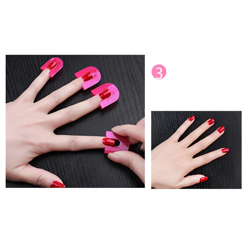 

26 Pcs Nail Form Gel Model Clip Manicure Nail Art Spill-proof Finger Cover DIY Tools 669