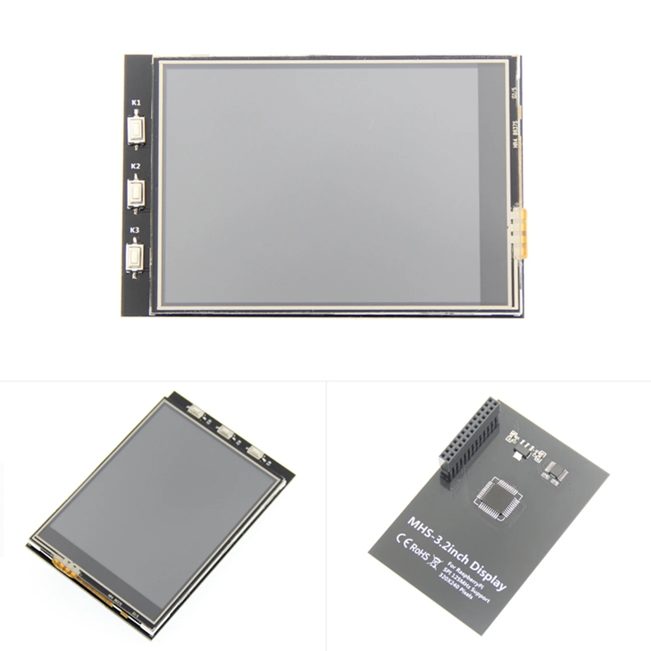 3,2/3,5/4,0 дюймов MHS на тонкопленочных транзисторах на тонкоплёночных транзисторах GPIO ЖК-дисплей модуль Экран Дисплей с сенсорным экраном Панель Поддержка 125 МГц SPI Вход для Raspberry Pi - Цвет: MHS-3.2 inch