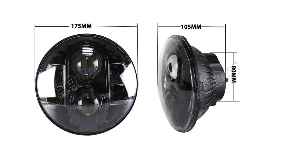 2x80 Вт 7 дюймовый светодиодный фар Бег огни круглый H4 H13 и противотуманных фар с возможностью креативного для 4x4 внедорожный грузовик Wrangler JK LJ Приглашаем посетить наших заказчиков выставку CJ TJ защитник