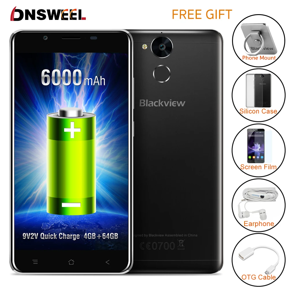Цена за Blackview P2 4 ГБ + 64 ГБ смартфон 5.5 дюймов FHD Android 6.0 Сотовый Телефон MT6750T Окта основные 6000 мАч 13MP + 8MP Камера Мобильного Телефона Цена за Blackview P2 4 ГБ + 64 ГБ смартфон 5.5 дюймов FHD Android 6.0 Сотовый Телефон MT6750T Окта основные 6000 мАч 13MP + 8MP Камера Мобильного Телефона