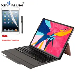 XIN-MUM Беспроводная клавиатура-чехол для iPad Pro 12,9 дюйма 2018 ультратонкая подставка кожаный чехол Алюминий сплав Bluetooth клавиатура