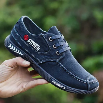

Men sneakers 2020 breathable canvas shoes for man lace up flat shoes spring summer casual shoes