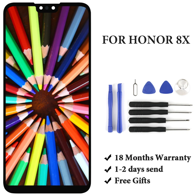

Grade Screen For Huawei honor 8X LCD Display With Touch Screen Assembly Replacement For Huawei honor 8X LCD With Tools