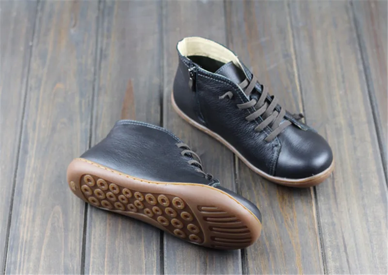 HOVINGE/ботинки(35-42) женская обувь женские ботильоны ручной работы из натуральной кожи с квадратным носком, женские ботинки на молнии женская обувь