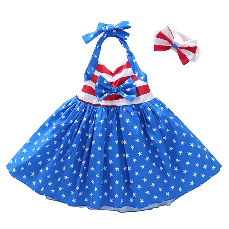 Baby Boy Girl Clothes Infant Girls Dresses Pentacles Braces Princess Dresses For 1~3 Y Party Dress H1