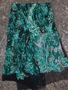 

5yards sat-7240 shining glued print glitter sparkle net tulle mesh lace for fashion designer