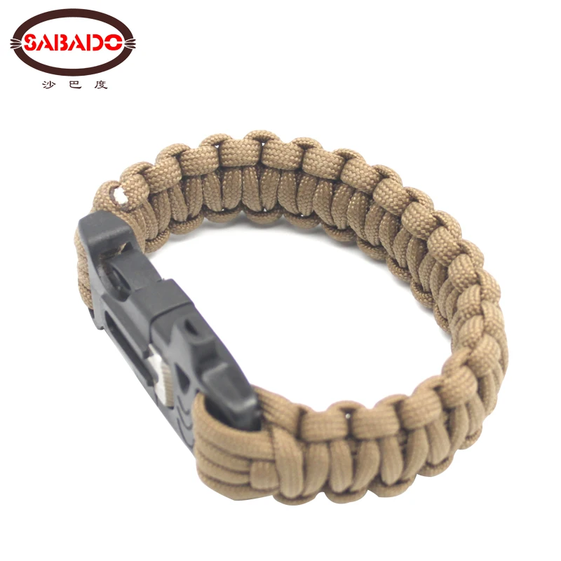 الرجال مضفر سوار paracord بقاء التخييم متعددة الوظائف الانقاذ حبل الطوارئ paracord التنزه paracord