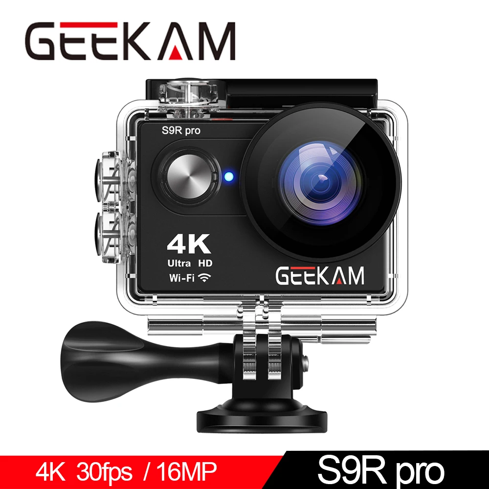 

GEEKAM S9Rpro Action Camera Ultra HD 4K 30fps 16MP WiFi 2.0" Underwater Waterproof Helmet Video Recording Cameras Sport Cam