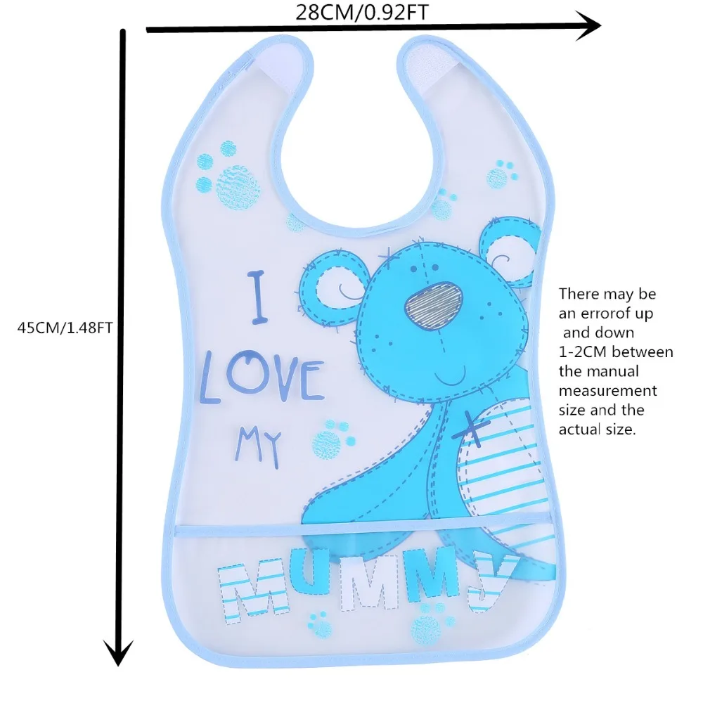 LionBear детские нагрудники Eva непромокаемая, легко мыть милый мультфильм нагрудник для кормления Младенцы слюны печати фартук аксессуары для детей