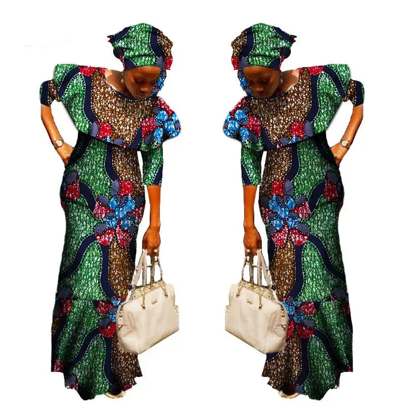 2018-Summer-traditional-african-woman-clothing-o-neck-dashiki-women-bazin-riche-cotton-long-dress-plus(4)