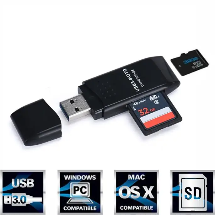 MICRO SD SDXC TF карты MINI 5 Гбит/с супер Скорость USB 3,0 Micro SD/SDXC TF card Reader адаптер оптовая продажа 8,28