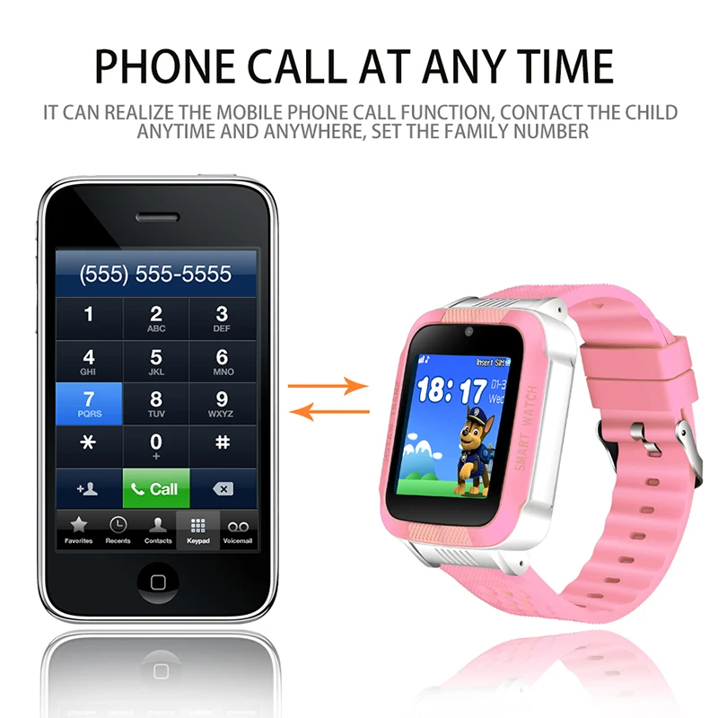

BANGWEI Waterproof Children Smart Watch LED Color Screen Music Player Bluetooth Connection Support 2G SIM Card Call Digitalwatch