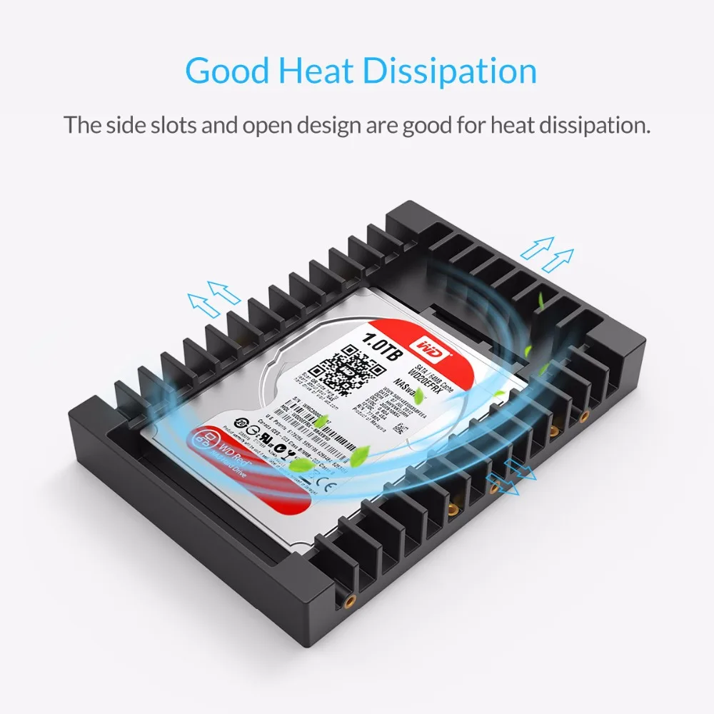 3.5 inch sata external hard disk casing usb 3.0 support ORICO 2.5 to 3.5 inch Hard Drive Caddy Support SATA 3.0 6Gbps Fast Transfer Speed Not Including Hard Drive hard disk pouch
