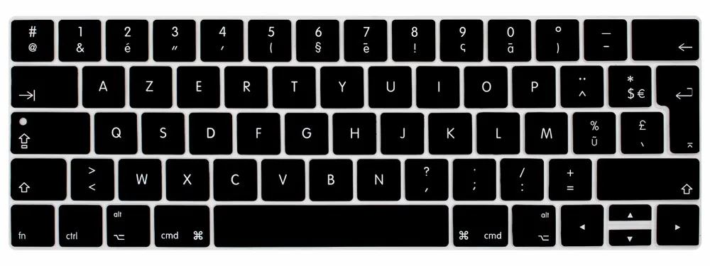 Clavier AZERTY раскладка силиконовая клавиатура чехол для нового Macbook Pro 13 15 с сенсорной панелью A1706 A1707 A1989 A1990 защита кожи