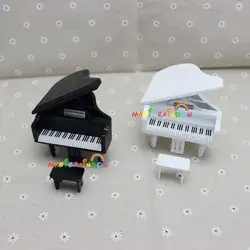 Baby Grand Пианино Форте стул игрушка модель Кукольный домик миниатюры 1:12 Мебель Музыкальные инструменты