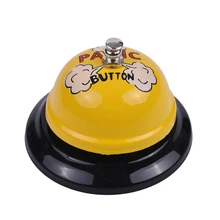 Цветной Ручной перкуссионный Колокольчик металлический звонок Колокольчик колокольчик для Портера кухня, бар, ресторан обслуживание классная больница напоминание