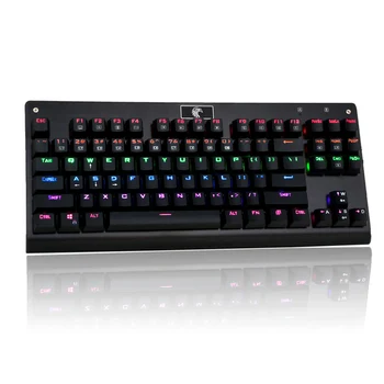 

USB Wired Gaming Esport Mechanical Keyboard 87 Keys Anti-Ghosting Blue Switch Colorful LED 9 Modes Programmable Backlit