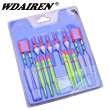 1 set 15Pcs Vertical Buoy Sea Fishing Floats Assorted Size for Most Type of Angling with