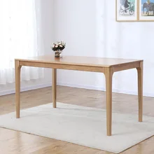 Твердый деревянный обеденный столик белый полуостров дуба обеденный стол скандинавский минималистичный дубовый ресторан кафе Столовая стол