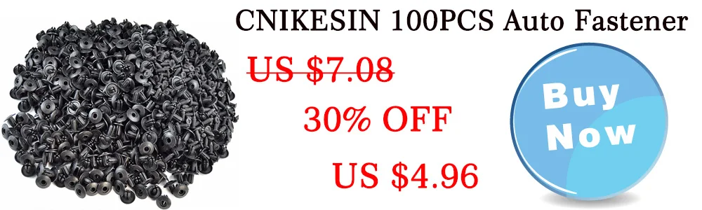 CNIKESIN 100 шт. фиксатор автомобильный fit 8 мм отверстие Нейлон автомобильные клипсы молоток для правки крыльев Щит Фиксатор пластиковые заклепки для автомобиля