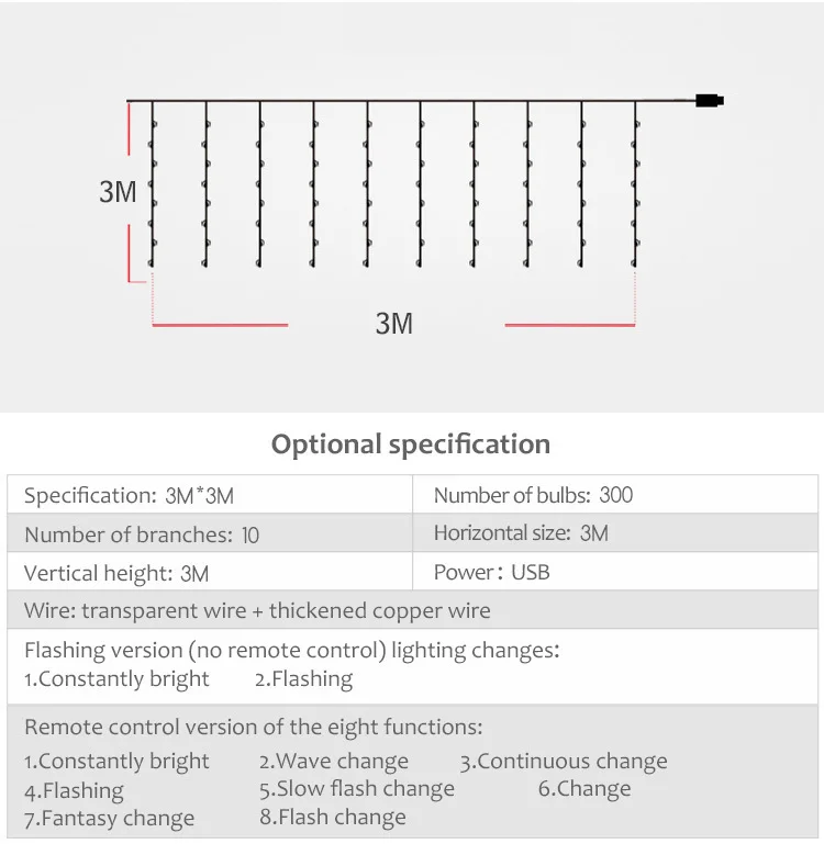300 светодиодный светильник s занавес 3x3 м USB с дистанционным управлением, сказочный светильник, рождественские гирлянды, Рождественский светодиодный светильник для улицы, праздника, вечеринки, свадьбы