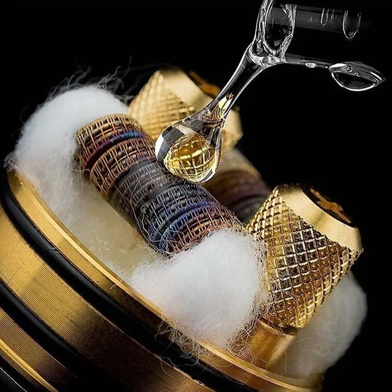 Augvape Druga Rda атомайзер бак 24 мм с двойной катушкой 24 К позолоченный Дека Derlin 810 капельный наконечник Vape танк электронная сигарета Атомайзер