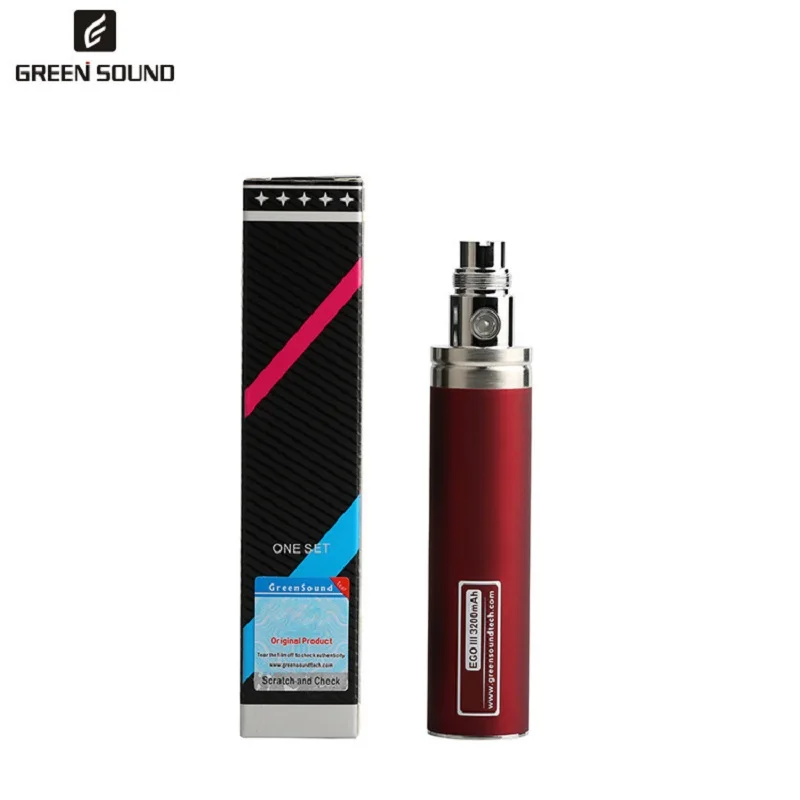 Оригинальный GS ego II 3200 мАч батарея электронная сигарета для Vape 510 CE4 CE5 H2 MT3
