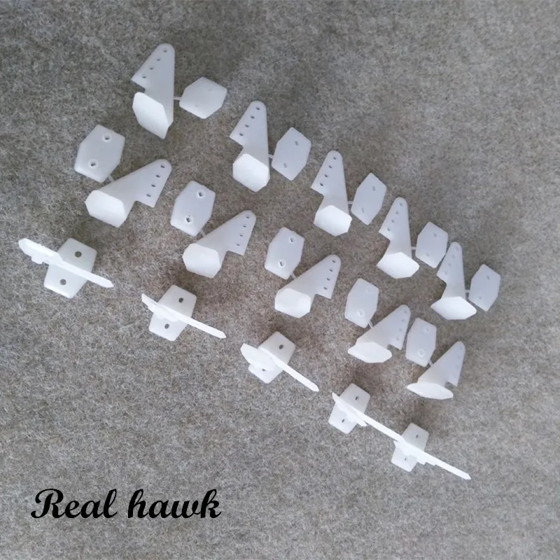 

20 Sets/lot Pin Horns 18x26 4hole L18xW13xH26 without screw RC Airplanes Parts Electric Planes Foam Aeromodell free shipping