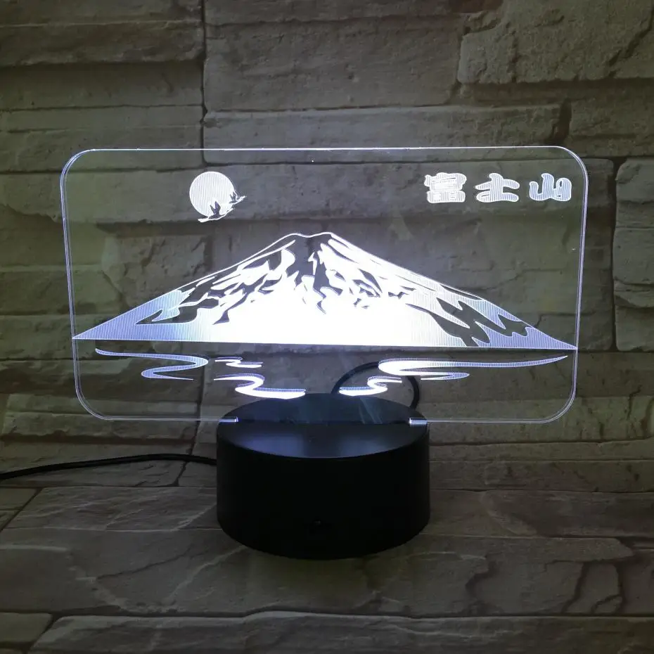 

Janpan Mount Fuji USB 3D led night light Touch Sensor RGB Festival Gift Famous scenic decorative lights Desk lamp bedroom