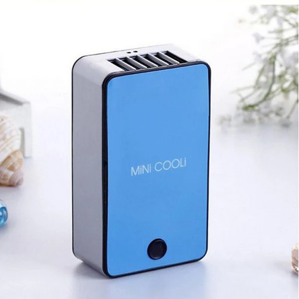 Mini portátil de aire acondicionado refrigerador batería recargable USB Ventilador sin cuchilla de aire Condicionado Ventilador