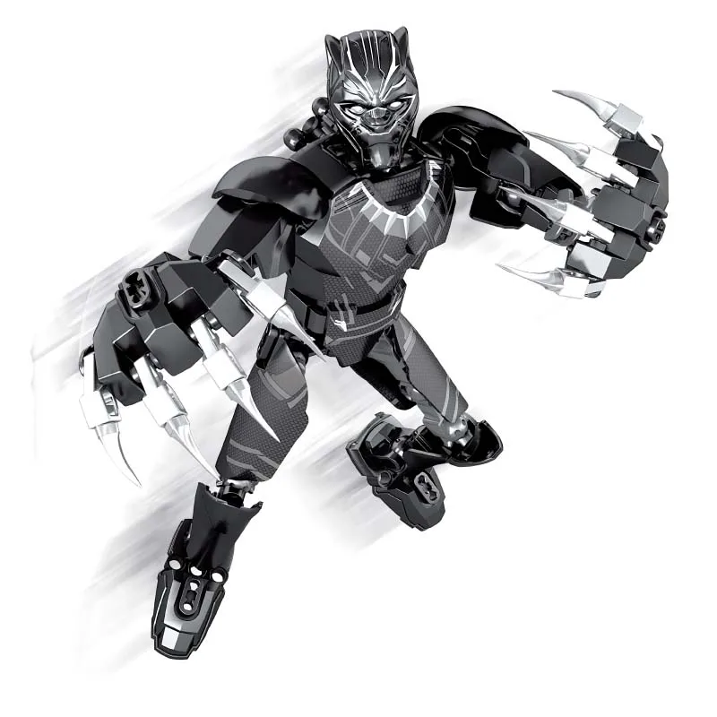 

New Single Sale Action Figure Compatible Legoings Marvel Ant Man Wasp Avenger Building Blocks Spiderman Ironman Black Panther