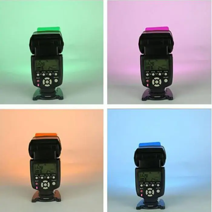 12/20 шт Универсальные гелевые фильтры для вспышки камеры, набор рассеивателей для Canon Nikon sony Pentax DSLR Speedlight GDeals